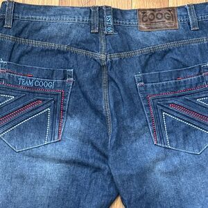 Coogi Australia Jeans Mens 40X34 Measures 40X33 Embroidered Baggy Skater Grunge‎